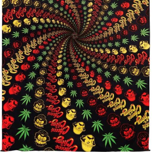 Cheech & Chong Rasta Spiral Tapestry ~ Officially Licensed ~ 60" x 90" ~ New! - Picture 3 of 4